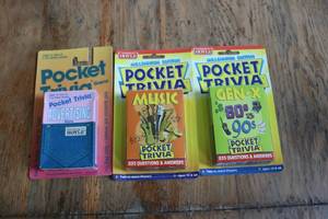 lot 217 image: 3 packs of Hoyle Pocket Trivia card...