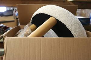 lot 255 image: New in box ottoman...