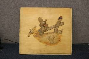 lot 272 image: Wooden nature plaque...