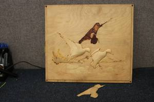 lot 273 image: Wooden nature plaque...