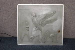 lot 274 image: Metal nature plaque...