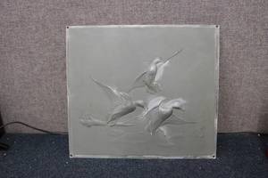 lot 275 image: Metal nature plaque...
