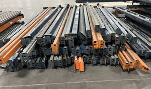 lot 13 image: LOT OF 68&nbspSTURDI-BILT&nbspBEAMS - &nbspBEAMS WILL COME WITH SOME OF THE CLIPS THOUGH A FEW WERE DISCARDED (can be bought online used fairly cheaply) SEE DESCRIPTION FOR SIZES