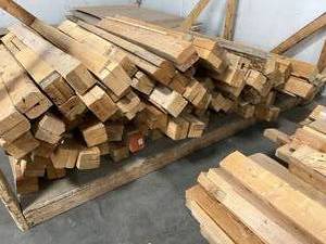 lot 23 image: Large Lot Of Thick Wood Planks