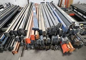 lot 17 image: LOT OF 86&nbspSTURDI-BILT&nbspBEAMS -&nbspBEAMS WILL COME WITH SOME OF THE CLIPS THOUGH A FEW WERE DISCARDED (can be bought online used fairly cheaply) SEE DESCRIPTION FOR SIZES