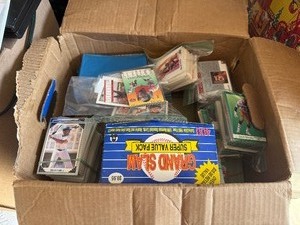 lot 18 image: Box Full of Sports Cards