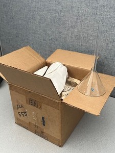 Box of Glass Funnels, Made in Czech, See Photos for measurements!