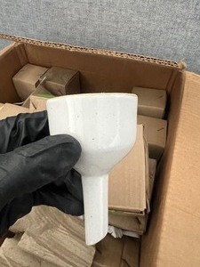 Box of 55mm Porcelain Büchner funnels, made in India