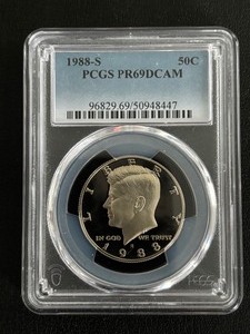 1988-S Kennedy Half Dollar Proof PCGS PR69 Deep Cameo