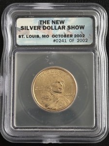 lot 5 image: 2002-S Sacagawea Dollar ICG