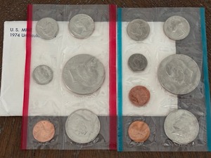 lot 52 image: 1974 P & D Mint Set