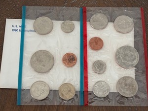 lot 58 image: 1980 P & D Mint Set