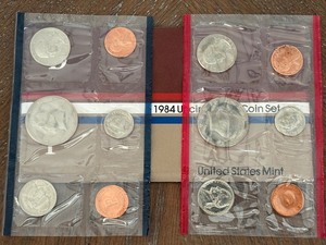 lot 60 image: 1984 P & D Mint Set