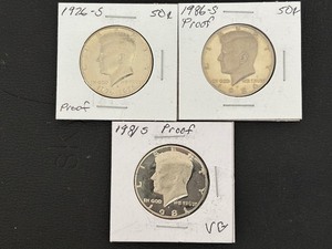 lot 26 image: Kennedy Half Dollar Proofs