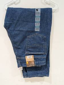 lot 19 image: NEW CARHARTT RELAXED FIT TAPERED LEG JEAN 40 x 32