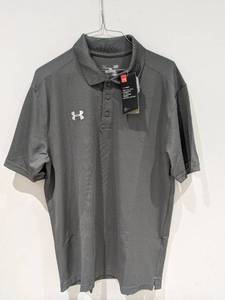 lot 29 image: NEW UNDER ARMOUR LARGE GOLF POLO (GRAY)