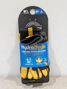 lot 88 image: WELLS LAMONT LARGE LEATHER WORK GLOVES 3PK.
