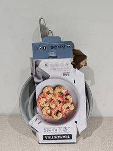 lot 91 image: TRAMONTINA NONSTICK PANS 3PK.