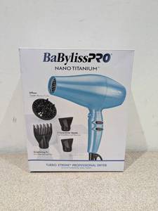 lot 98 image: NEW BABY BLISS NANO TITANIUM TURBO EXTREME PROFESSIONAL DRYER