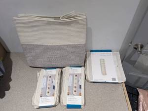 lot 120 image: LAUNDRY BASKETORGANIZER & ASSORTED ITEMS