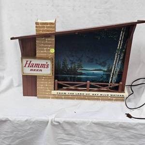 lot 29 image: Hamms Original Working  Starry Night Display Sign, Works Great