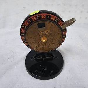 lot 35 image: 1960s Calendar Roulette Wheel by Stellar Dyne Labs, Vintage Roulette Style Game 1949  Marty Fiedlers