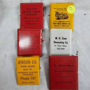 lot 51 image: Lot of 50-70 Steel Advertising Clips(6)