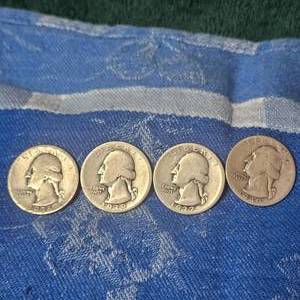 lot 85 image: 1936,1937,1939,1940, Washington Silver 25c