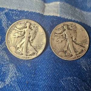 lot 89 image: 1941-D, 1941-S Walking Liberty, Silver