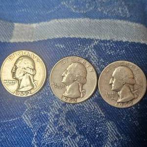 lot 95 image: (3)1952 Washington SIlver 25c
