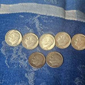 lot 97 image: 1961-1963(D), Roosevelt 10c, Silver (7 Total)