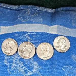 lot 102 image: 1959,(2)1959-D,1960-D Washington 25c, Silver