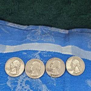 lot 104 image: (3)1958-D,1959-D Washington Silver 25c