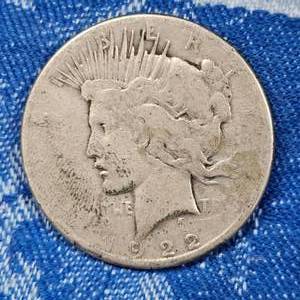 lot 109 image: 1922-S Peace Dollar