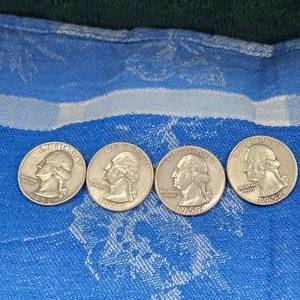 lot 113 image: (3)1958-D,1959-D Washington Silver 25c