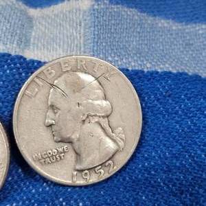 lot 115 image: (2)1952-D,(2)1953-D Washington 25c, Silver