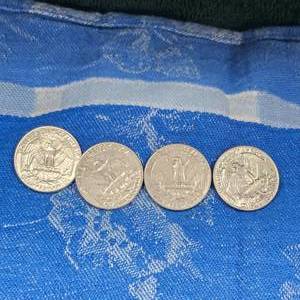 lot 116 image: (2)1961,1962-D,1963-D Washington Silver 25c
