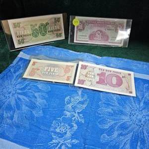 lot 154 image: Assortment British Armed Forces Currency