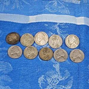 lot 159 image: 1942-44 Silver War Nickels