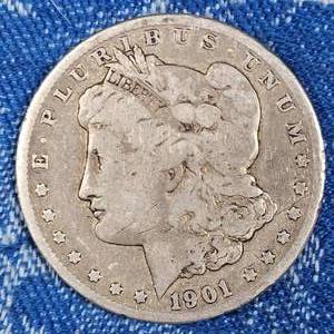 lot 160 image: 1901-O Morgan $