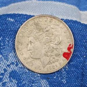 lot 123 image: 1921 Morgan Silver $, XF