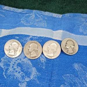 lot 132 image: 1947,1948-D,(2)1950-D Washington Silver 25c