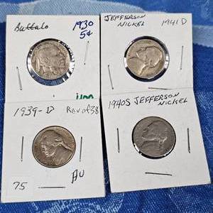 lot 167 image: 1930,1939,1940s,1941-D Nickels