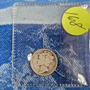 lot 168 image: 1920 Mercury Dime