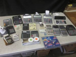 lot 9 image: (F-1) Assortment of Calculators...