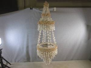 lot 66 image: (BSB) Vintage Seashell Chandelier A...