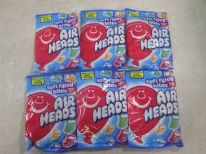 lot 73 image: (B-2) 6 Bags of Airheads Candy 6oz ...