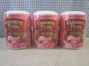 lot 173 image: (B-3) 3 Containers of Country Time ...