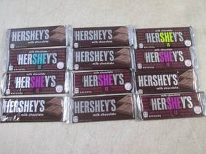 lot 193 image: (B-1) 12 Hersheys Milk Chocolate C...