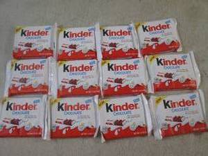 lot 198 image: (B-1) 12 Kinder Chocolate Candy Bar...